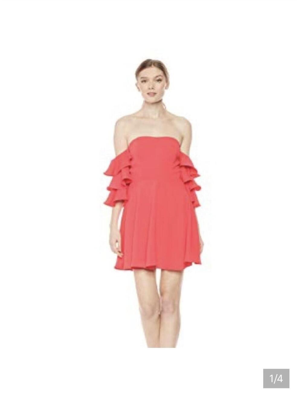 Amanda Uprichard Shelby Hot Pink Mini Dress Size Small